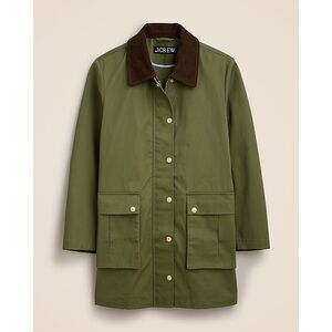 J. Crew Women's Heritage Barn Jacket in Waxed Cotton, size Small